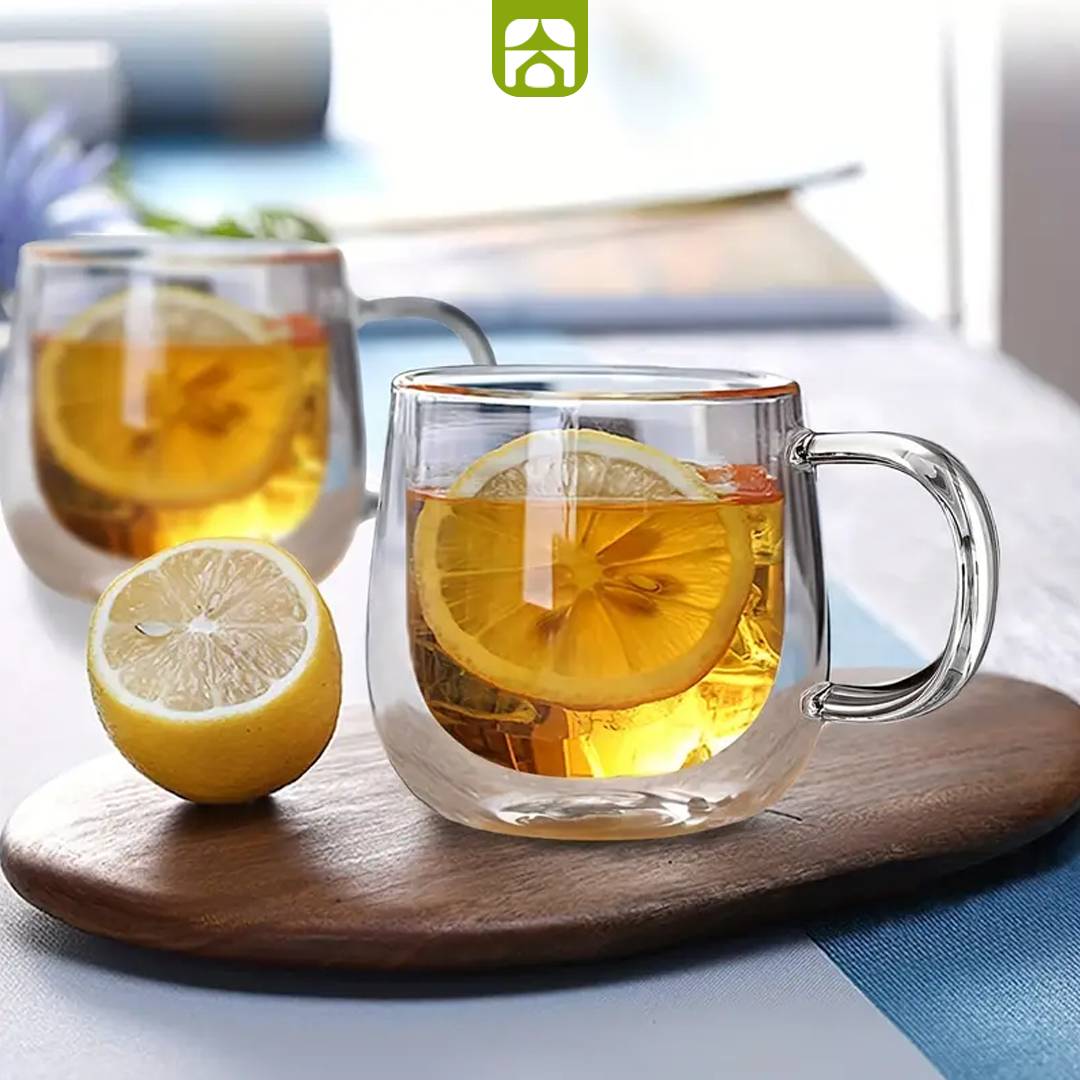 Combo Chaleira Elétrica Café & Chá - Turbo Inox Mondial + 4 Xícaras Vidro Duplo de Brinde