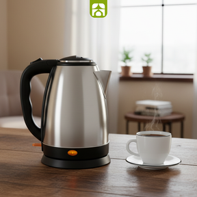 Combo Chaleira Elétrica Café & Chá - Turbo Inox Mondial + 4 Xícaras Vidro Duplo de Brinde