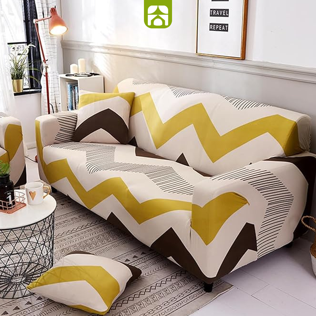 Conjunto Capa de Sofá Universal Impermeável + 4 Capas de Almofadas Premium