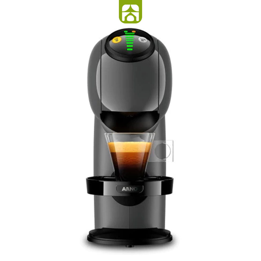 Combo Cafeteira Dolce Gusto Genio S Plus + 4 Xícaras Vidro Duplo de Brinde