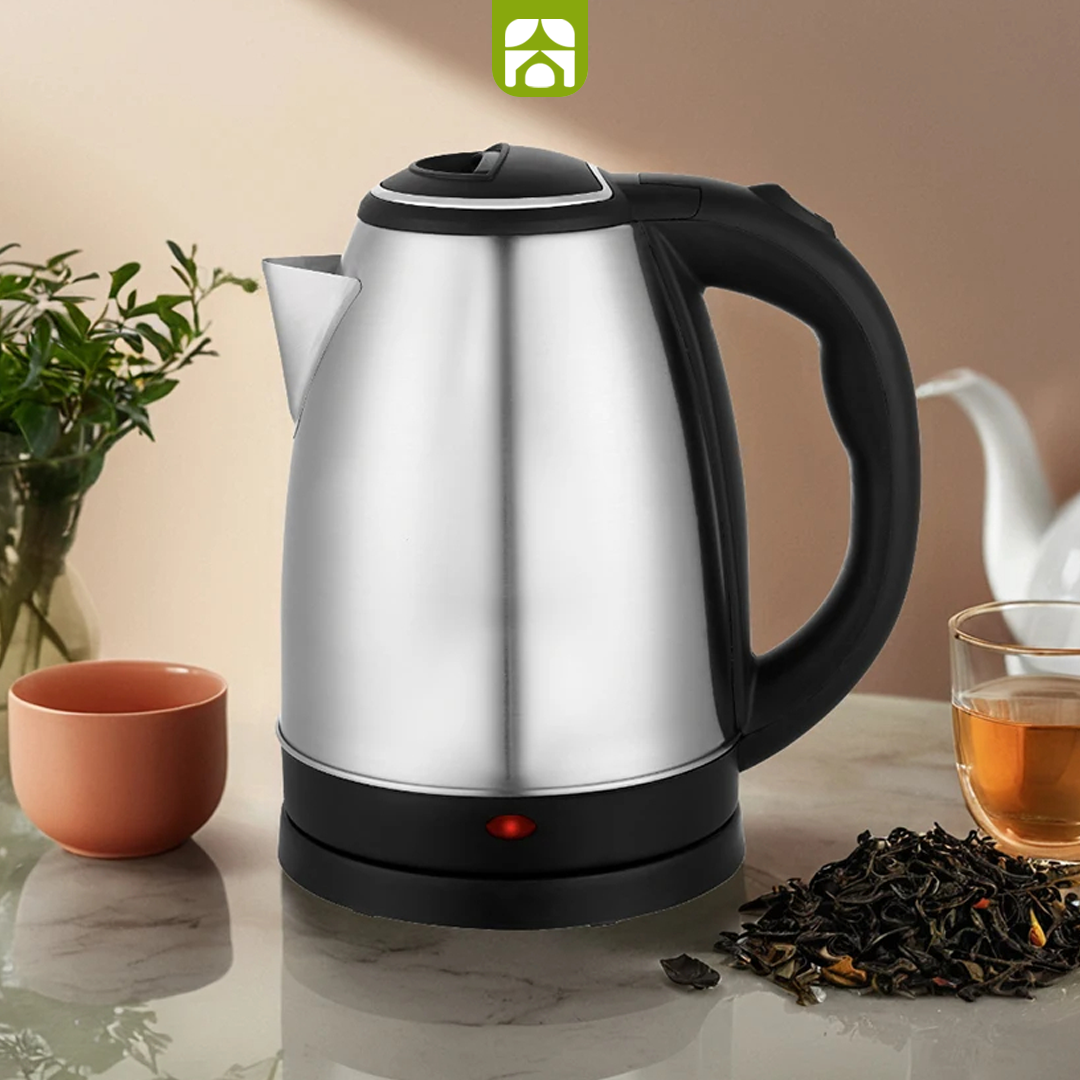 Combo Chaleira Elétrica Café & Chá - Turbo Inox Mondial + 4 Xícaras Vidro Duplo de Brinde