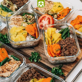 Kit 15 Potes Herméticos de Vidro + 30 Talheres de aço inoxidável de BRINDE