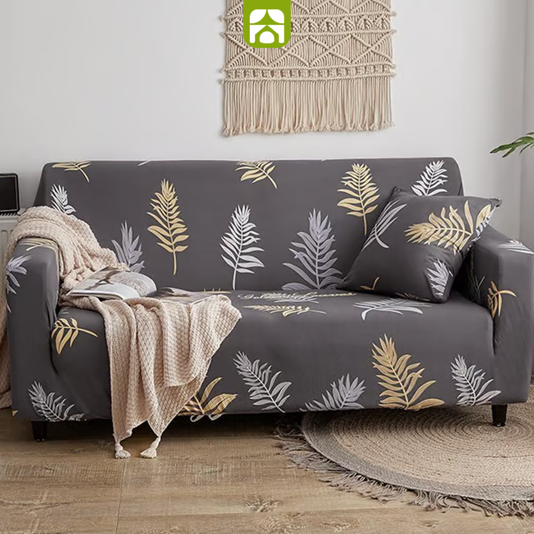 Conjunto Capa de Sofá Universal Impermeável + 4 Capas de Almofadas Premium